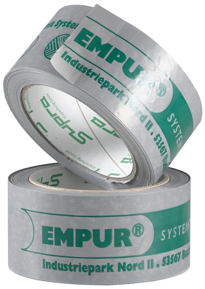 EMPUR Klebeband PUR-THERM Rolle 66 m, Kunststoff, grau/silber